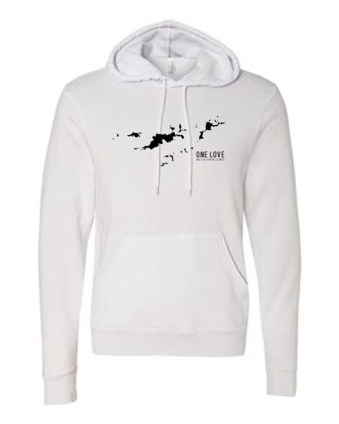 British Virgin Islands Sponge Fleece Hoodie Bella Canvas