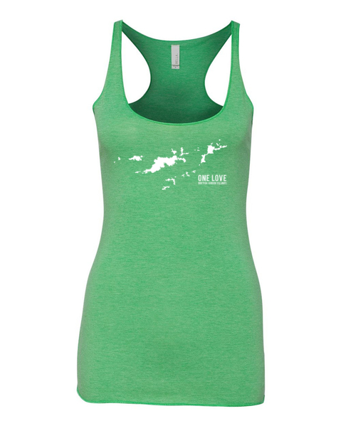 Women's British Virgin Islands Triblend Racerback Tank