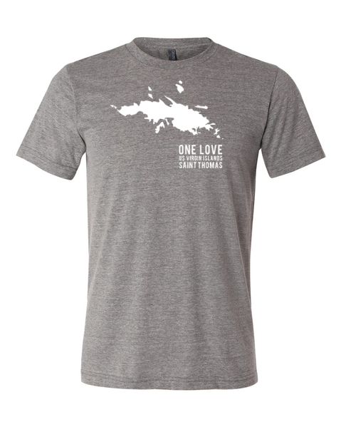 St. Thomas One Love Triblend Short Sleeve Tee