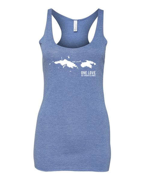 Women's U.S. Virgin Islands Triblend Racerback Tank