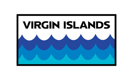 Virgin Islands Enclosed Sticker