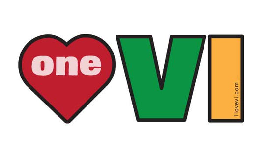 BVI One Love Sticker