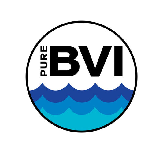 Pure BVI Round Sticker