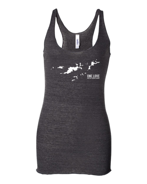 Women's British Virgin Islands Triblend Racerback Tank