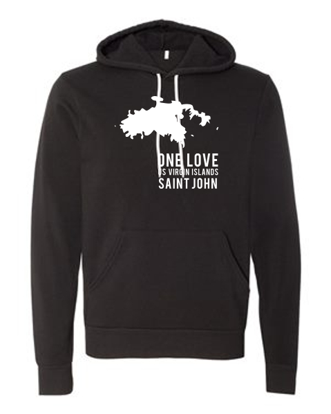 St. John One Love Sponge Fleece Hoodie