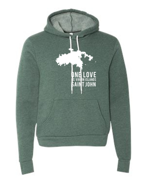 St. John One Love Sponge Fleece Hoodie