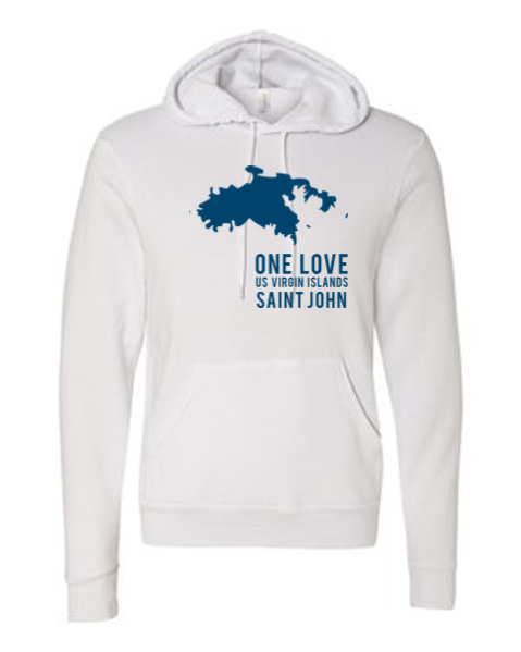St. John One Love Sponge Fleece Hoodie
