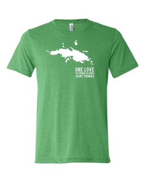 St. Thomas One Love Triblend Short Sleeve Tee